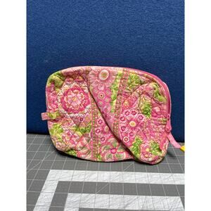 Vera Bradley PETAL PINK Spring 2006 Brush, Pencil Or Cosmetic Case Bag Lined